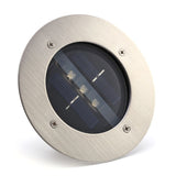 LED Solar Powered Underground Buried Light Lamp Way Road Garden Decking Light