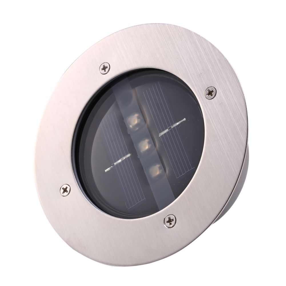 LED Solar Powered Underground Buried Light Lamp Way Road Garden Decking Light