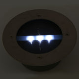 LED Solar Powered Underground Buried Light Lamp Way Road Garden Decking Light