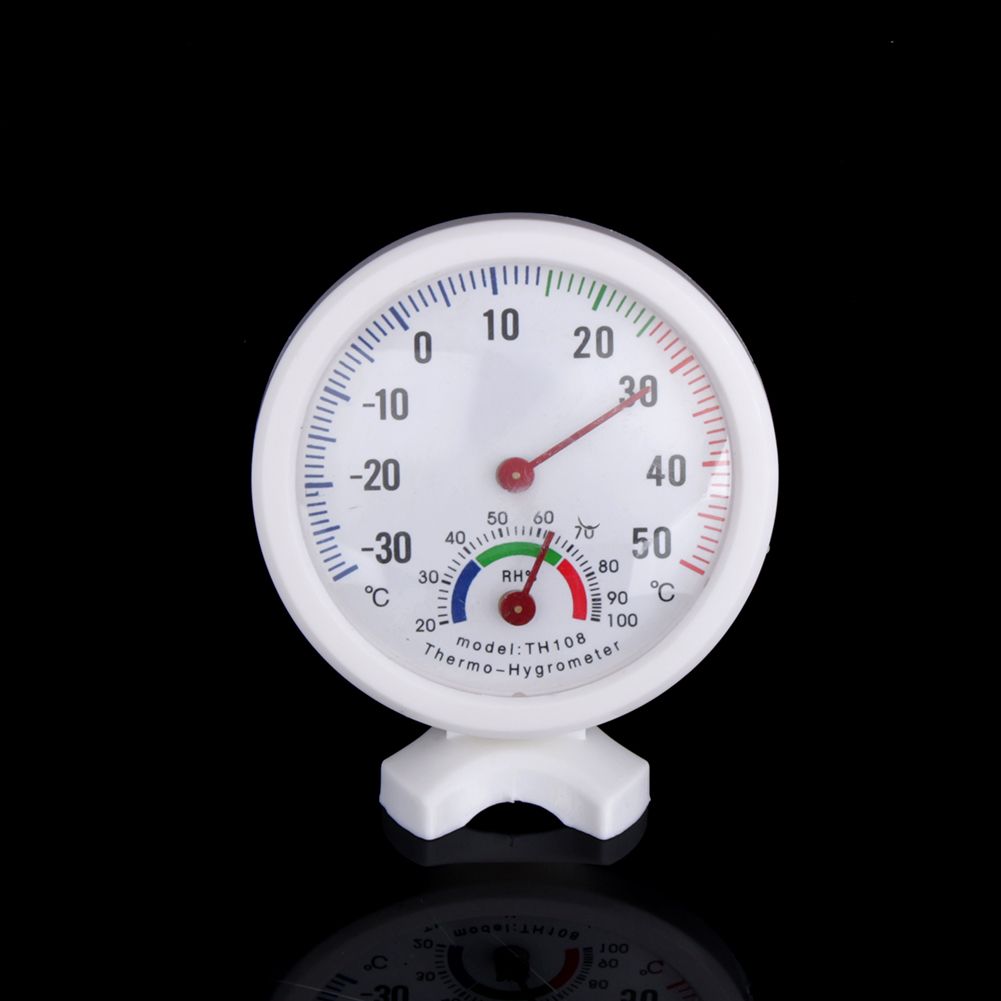 TH108 Indoor Analog Temperature Humidity Meter Thermometer Hygrometer -30~50°C H