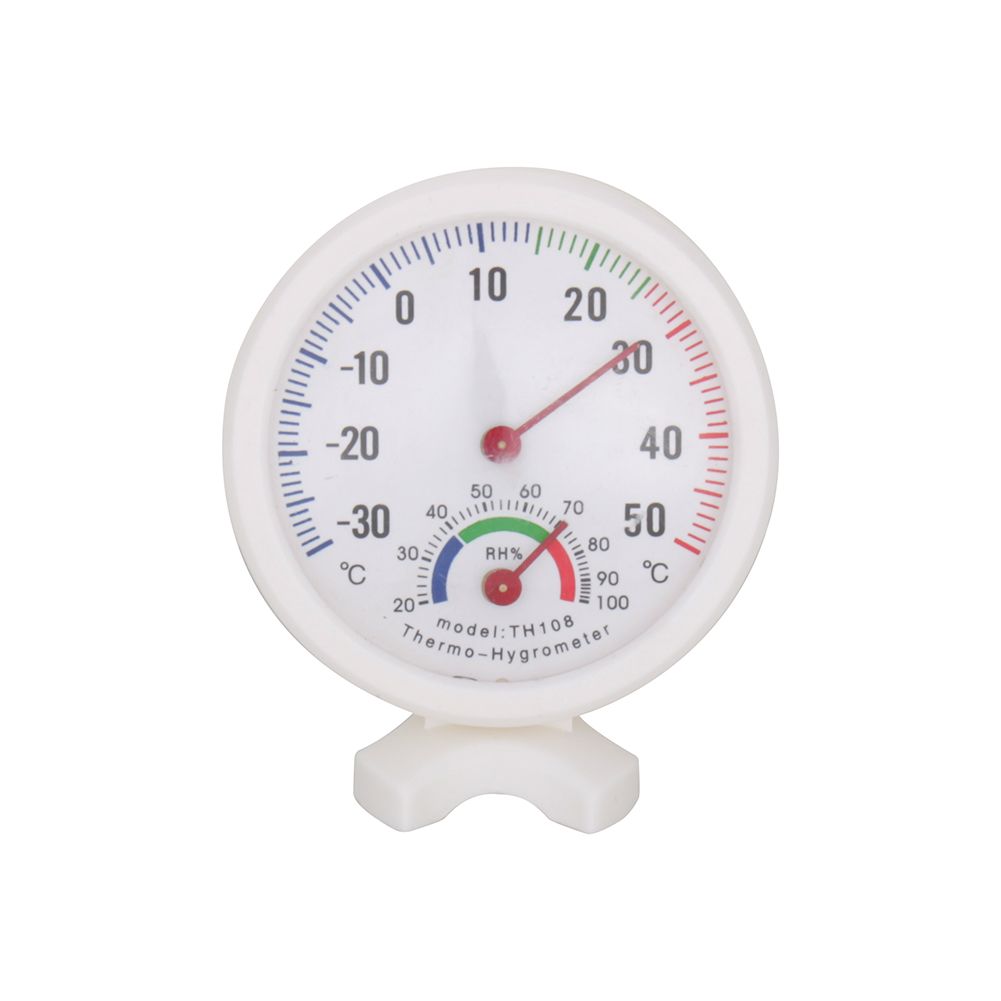 TH108 Indoor Analog Temperature Humidity Meter Thermometer Hygrometer -30~50°C H