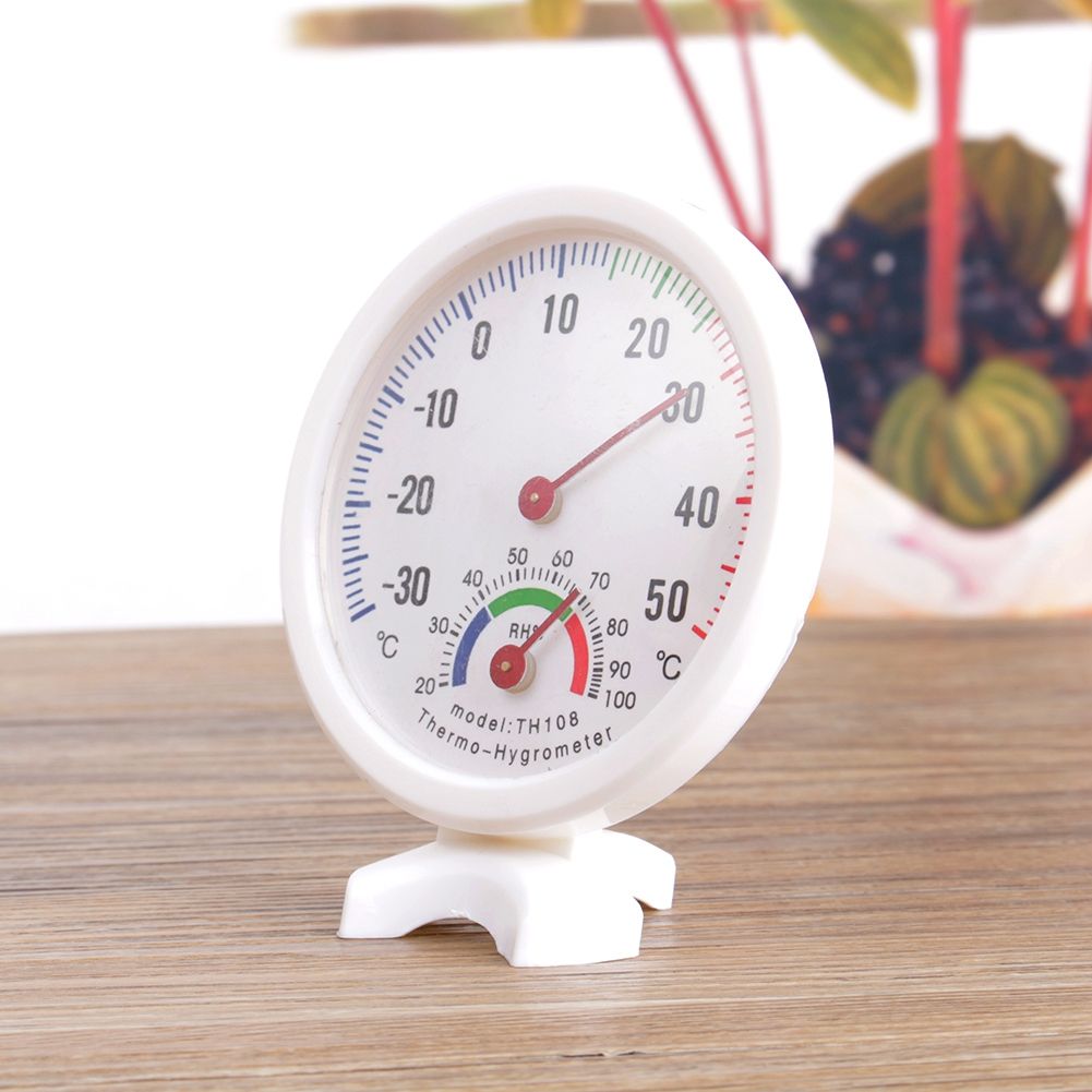 TH108 Indoor Analog Temperature Humidity Meter Thermometer Hygrometer -30~50°C H