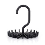 Adjustable Rotating Tie Rack Hanger 20 Hooks Neck Belt Scarf Holder Organizer