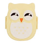 Plastic Portable Cartoon Owl Lunch Box Food Safe Microwave Storage Container