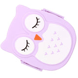 Plastic Portable Cartoon Lunch Box Food Safe Microwave Storage Container - 45-Degree Angle