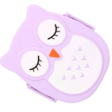 Plastic Portable Cartoon Lunch Box Food Safe Microwave Storage Container - Rear View
