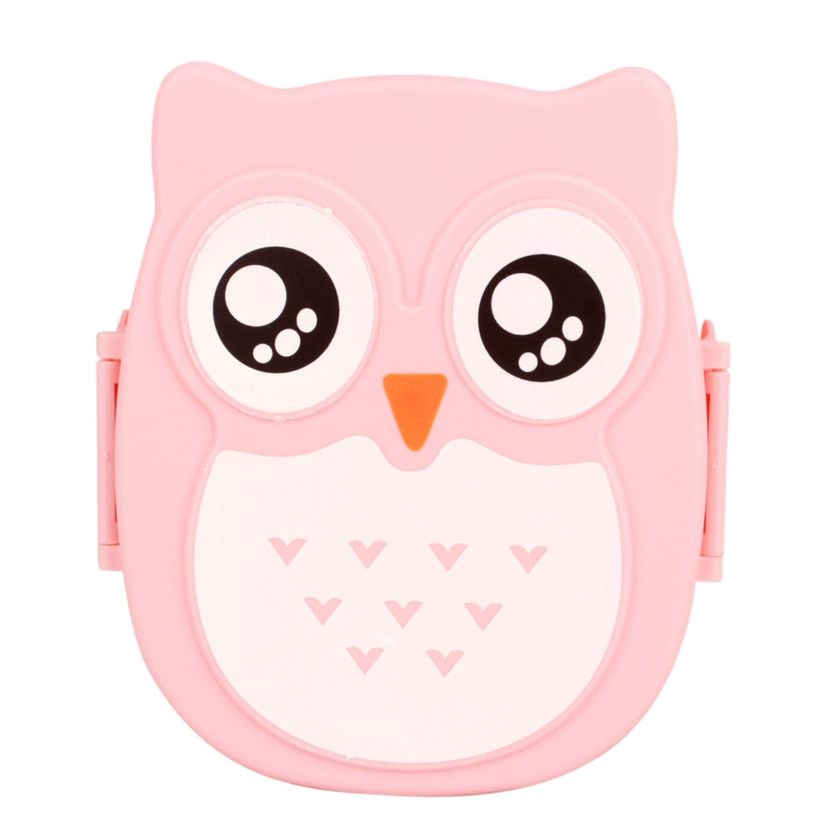 Plastic Portable Cartoon Owl Lunch Box Food Safe Microwave Storage Container