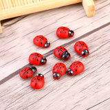 100pcs/bag Animal Wooden Ladybug Sponge Home Decoration Wall Sticker Craft For Children Kids