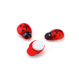 100pcs/bag Animal Wooden Ladybug Sponge Home Decoration Wall Sticker Craft For Children Kids