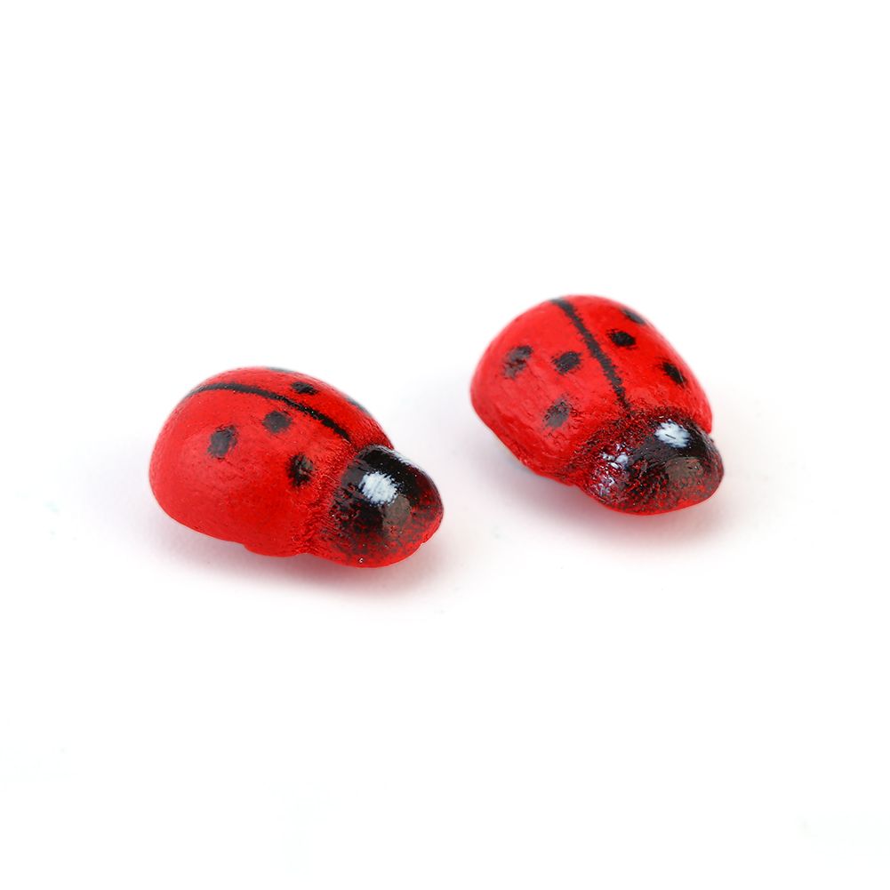 100pcs/bag Animal Wooden Ladybug Sponge Home Decoration Wall Sticker Craft For Children Kids