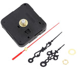 Black DIY Mechanism Quartz Clock Movement Parts Replacement Repair Tools Set Kit
