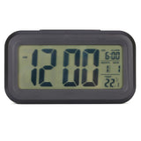 LED Backlight Digital Snooze Desk Alarm Clock Temperature Calendar Display Local - Front View