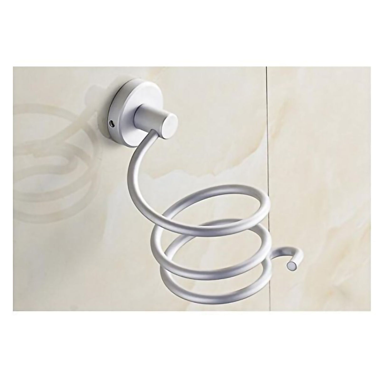 Ymiko Home Bathroom Wall Mounted Hair Dryer Holder Organizer Stand Storage Hanging Rack