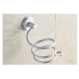 Ymiko Home Bathroom Wall Mounted Hair Dryer Holder Organizer Stand Storage Hanging Rack