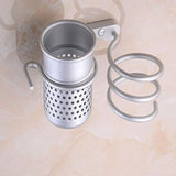Hair Dryer Holder Stainless Steel Hair Dryer Holder Wall Hanging White High Load Capacity