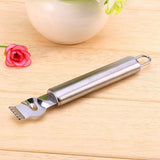 Stainless Steel Lemon Lime Orange Peeler Fruit Zester Citrus Scraper - 45-Degree Angle