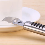 Stainless Steel Lemon Lime Orange Peeler Fruit Zester Citrus Scraper - Close-Up Angle