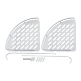 Aluminum Dual Tier Shower Caddy Shelf Bathroom Corner Rack Storage Towel Holder