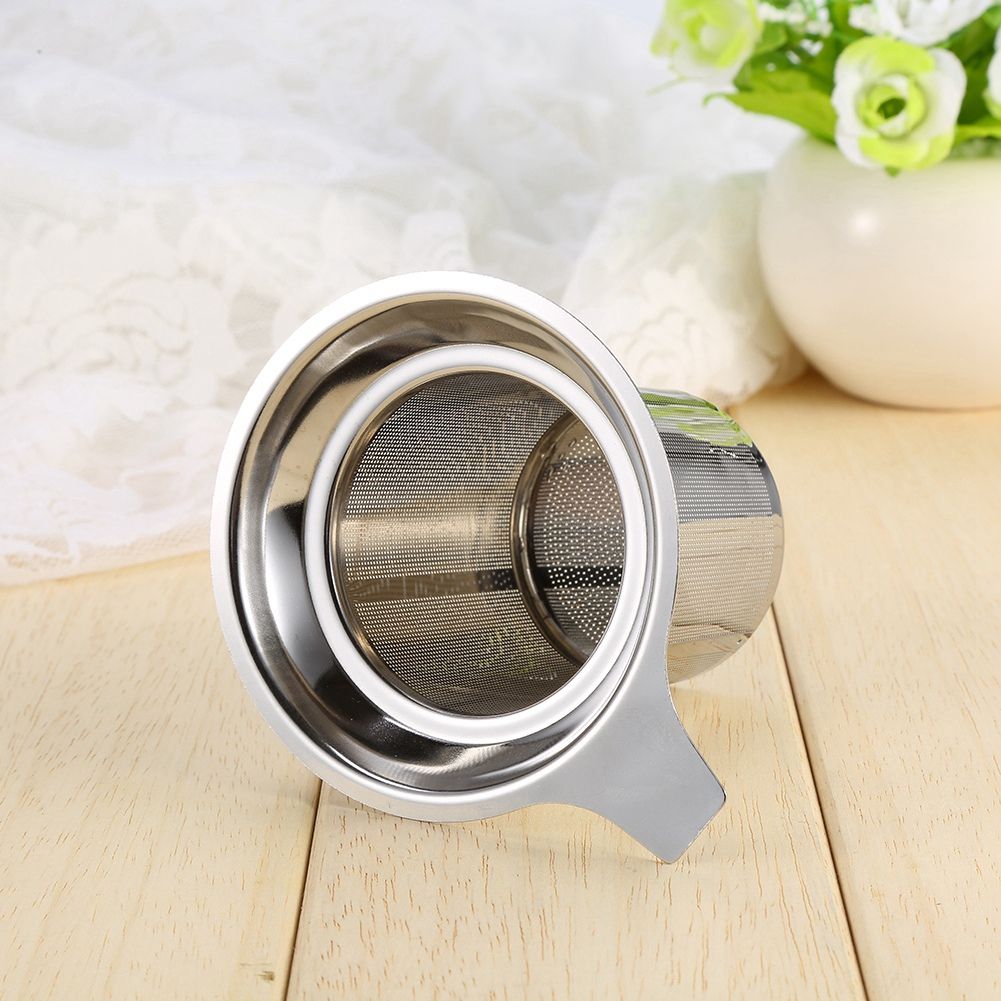 Stainless Steel Mesh Tea Infuser Reusable Cup Strainer Loose Leaf Spice Filter