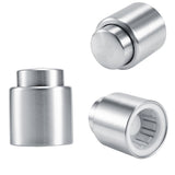 Stainless Steel Vacuum Sealed Wine Champagne Red Wine Cork Storage Bottle Stopper Cap Barware - Side View
