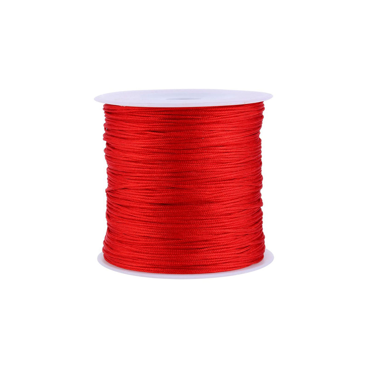 100M x 0.8mm Nylon Chinese Knot Cord Rattail Macrame Shamballa Thread String Red