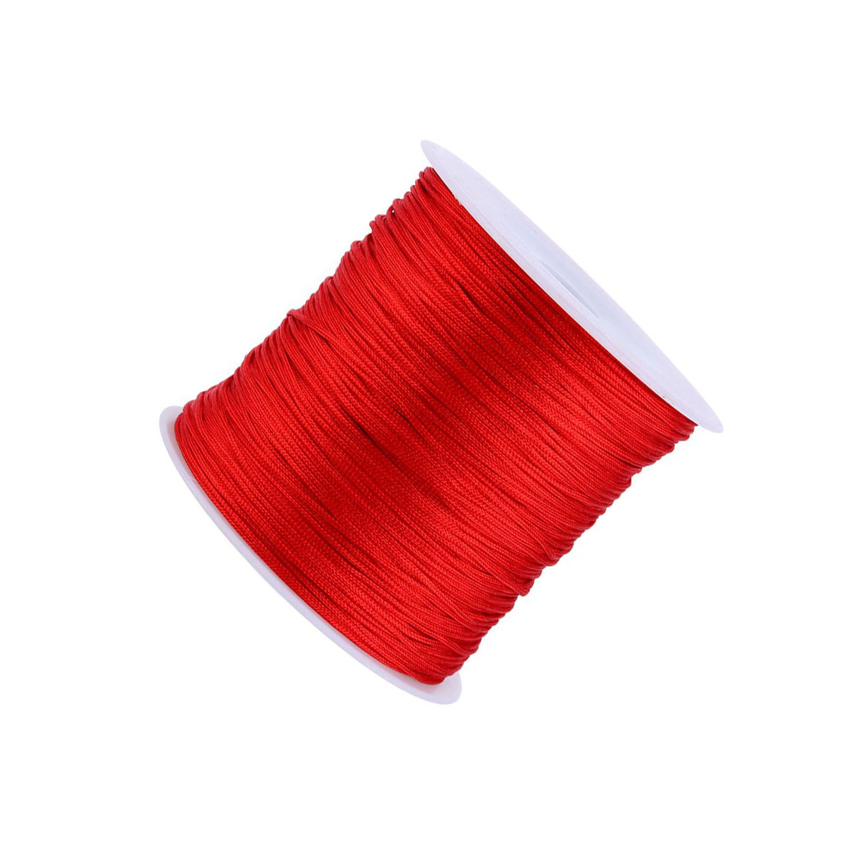 100M x 0.8mm Nylon Chinese Knot Cord Rattail Macrame Shamballa Thread String Red