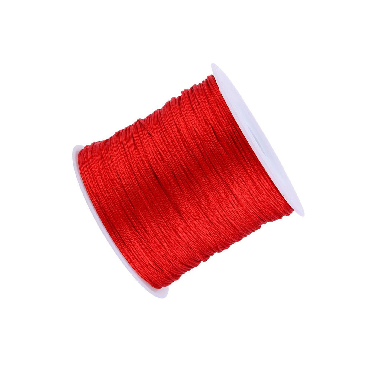 100M x 0.8mm Nylon Chinese Knot Cord Rattail Macrame Shamballa Thread String Red