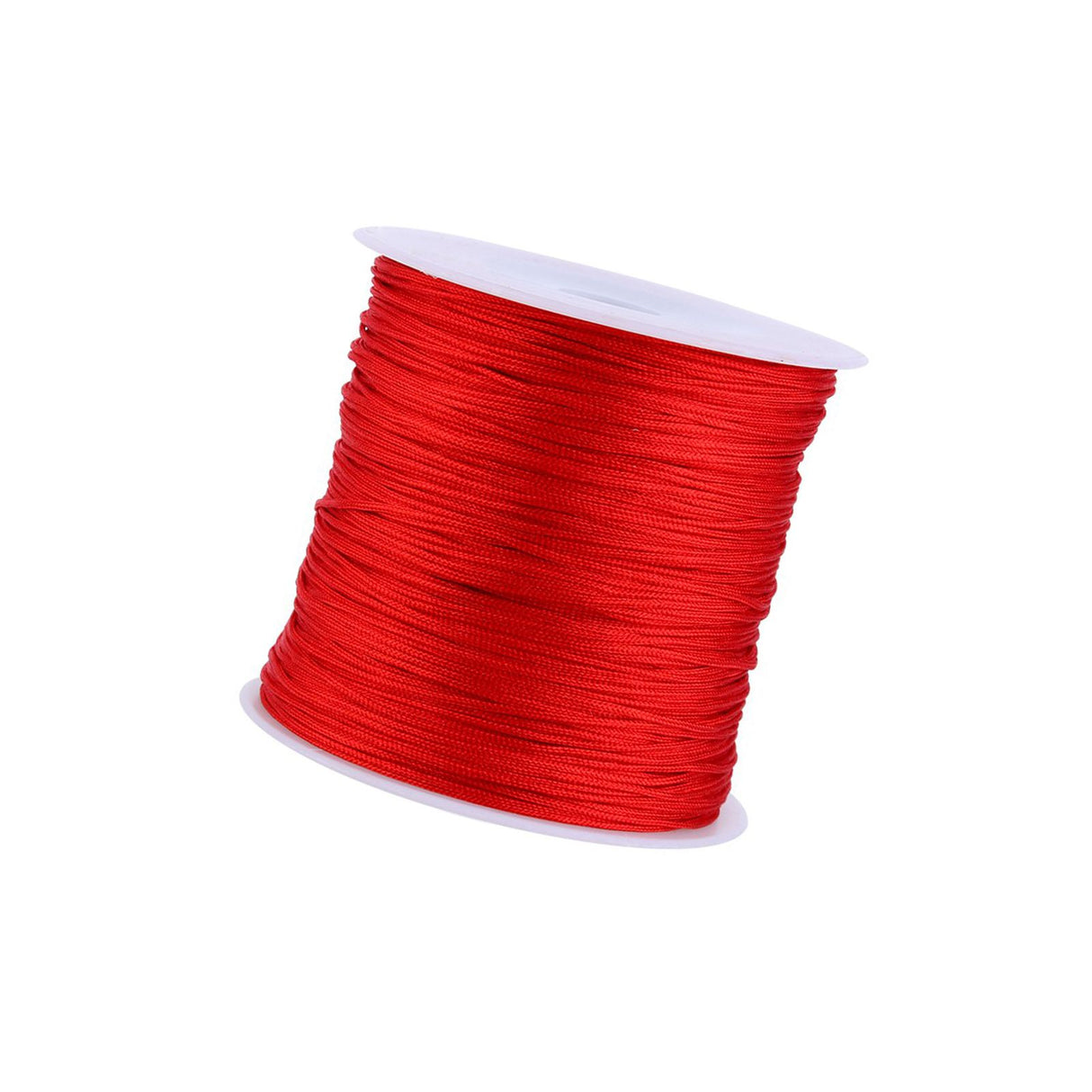 100M x 0.8mm Nylon Chinese Knot Cord Rattail Macrame Shamballa Thread String Red