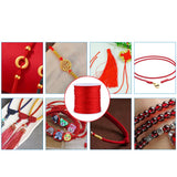 100M x 0.8mm Nylon Chinese Knot Cord Rattail Macrame Shamballa Thread String Red