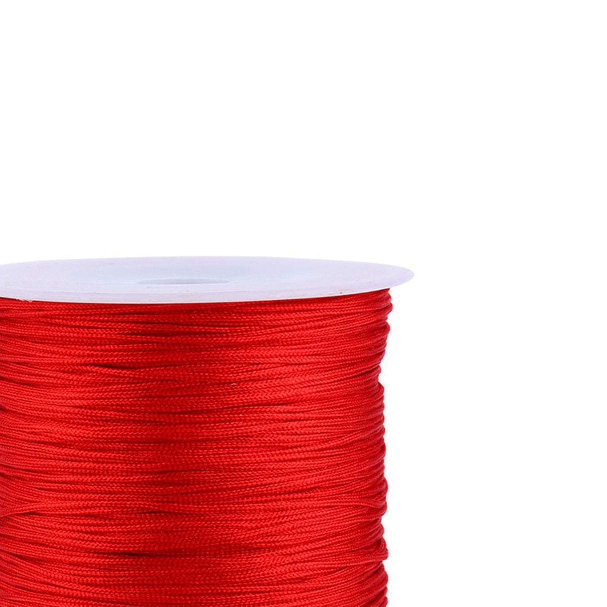 100M x 0.8mm Nylon Chinese Knot Cord Rattail Macrame Shamballa Thread String Red