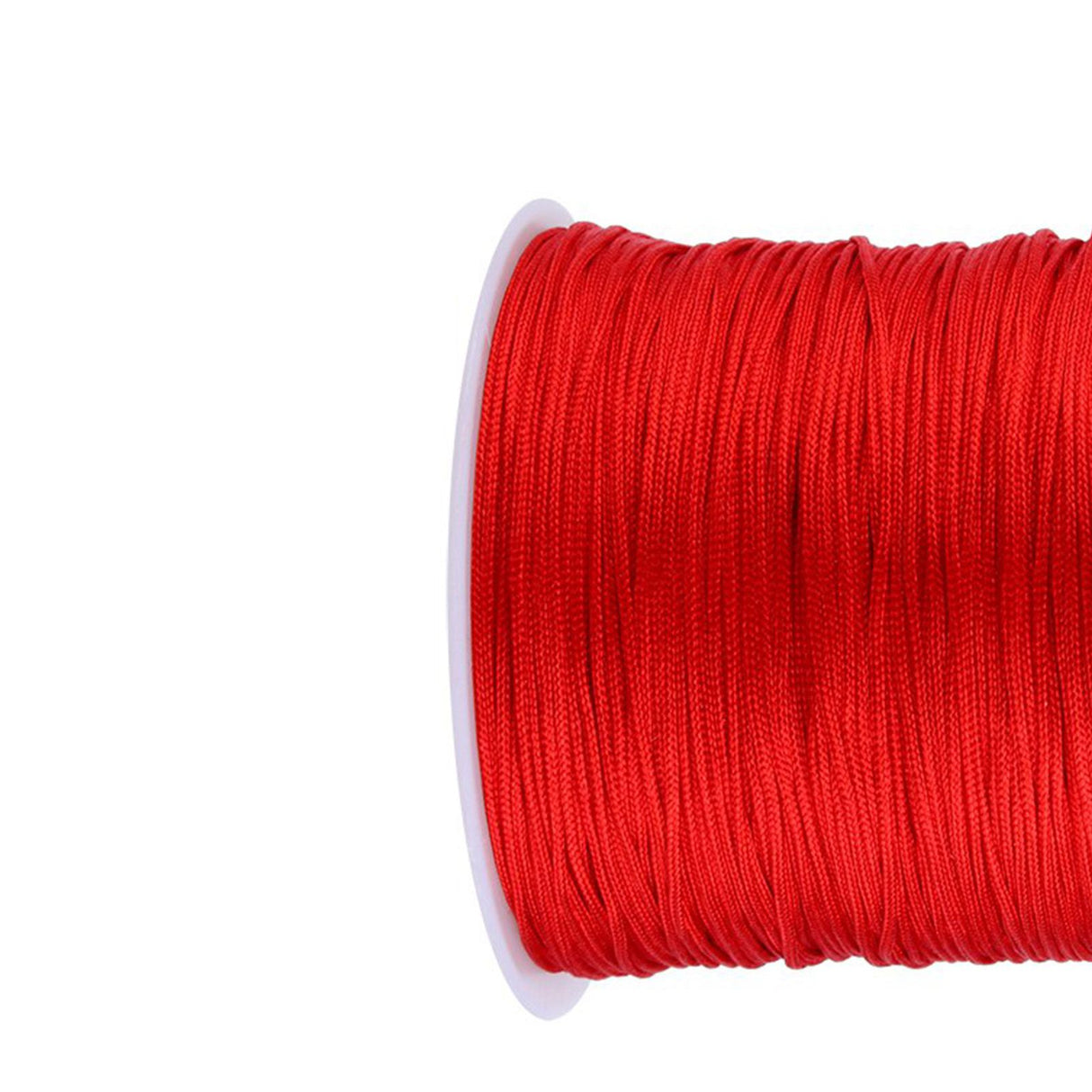 100M x 0.8mm Nylon Chinese Knot Cord Rattail Macrame Shamballa Thread String Red
