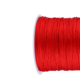 100M x 0.8mm Nylon Chinese Knot Cord Rattail Macrame Shamballa Thread String Red