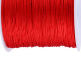 100M x 0.8mm Nylon Chinese Knot Cord Rattail Macrame Shamballa Thread String Red - Extra Image