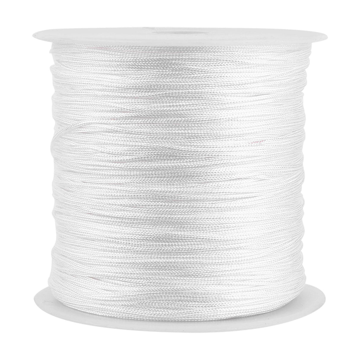 100M x 0.8mm Nylon Chinese Knot Cord Rattail Macrame Shamballa Thread String White