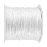 100M x 0.8mm Nylon Chinese Knot Cord Rattail Macrame Shamballa Thread String White