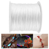 100M x 0.8mm Nylon Chinese Knot Cord Rattail Macrame Shamballa Thread String White