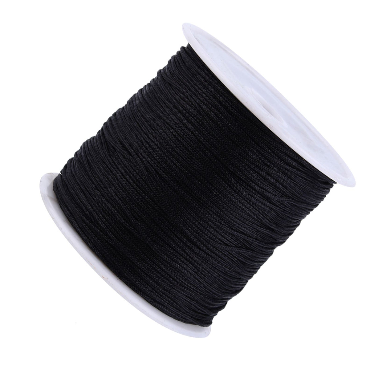 100M x 0.8mm Nylon Chinese Knot Cord Rattail Macrame Shamballa Thread String Black