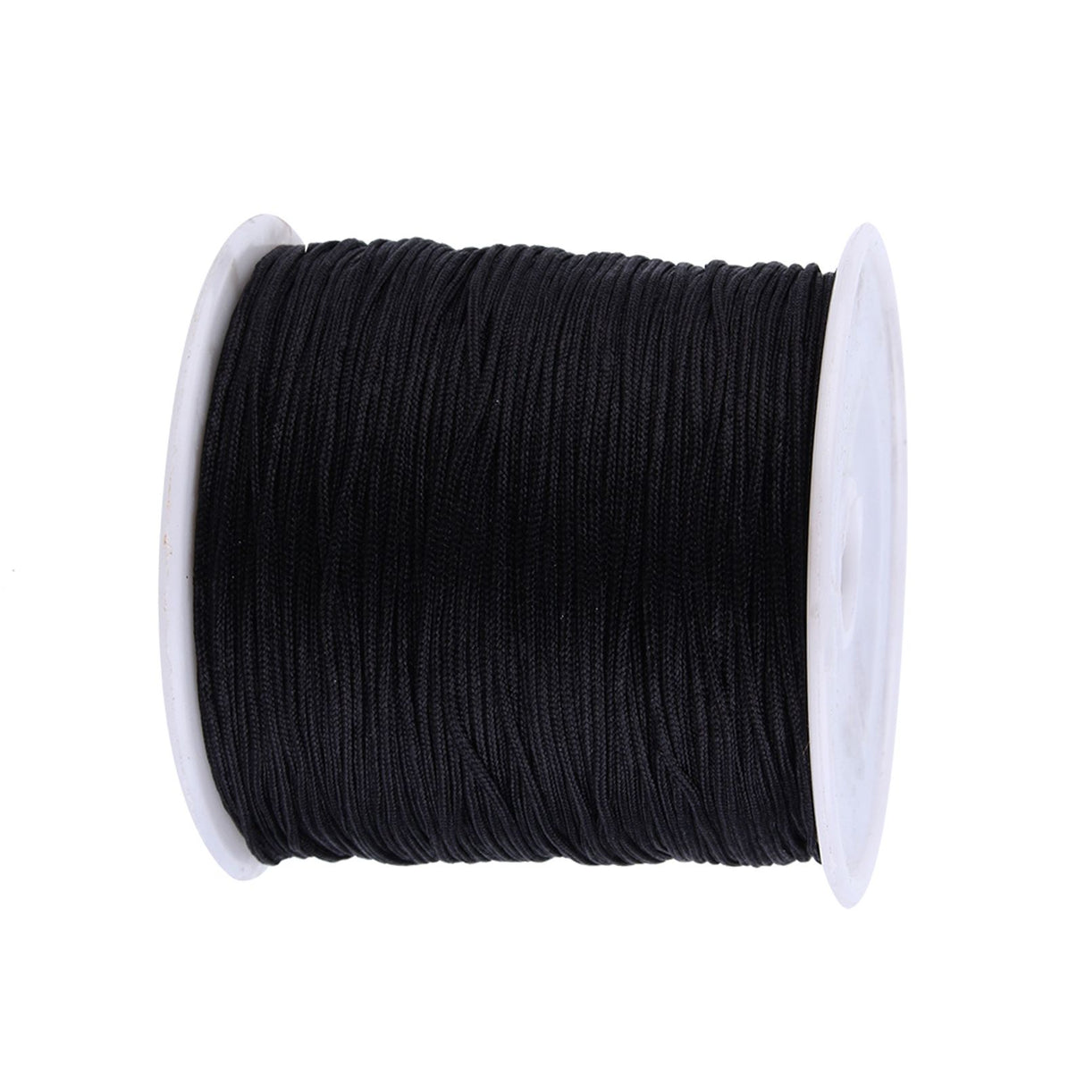 100M x 0.8mm Nylon Chinese Knot Cord Rattail Macrame Shamballa Thread String Black