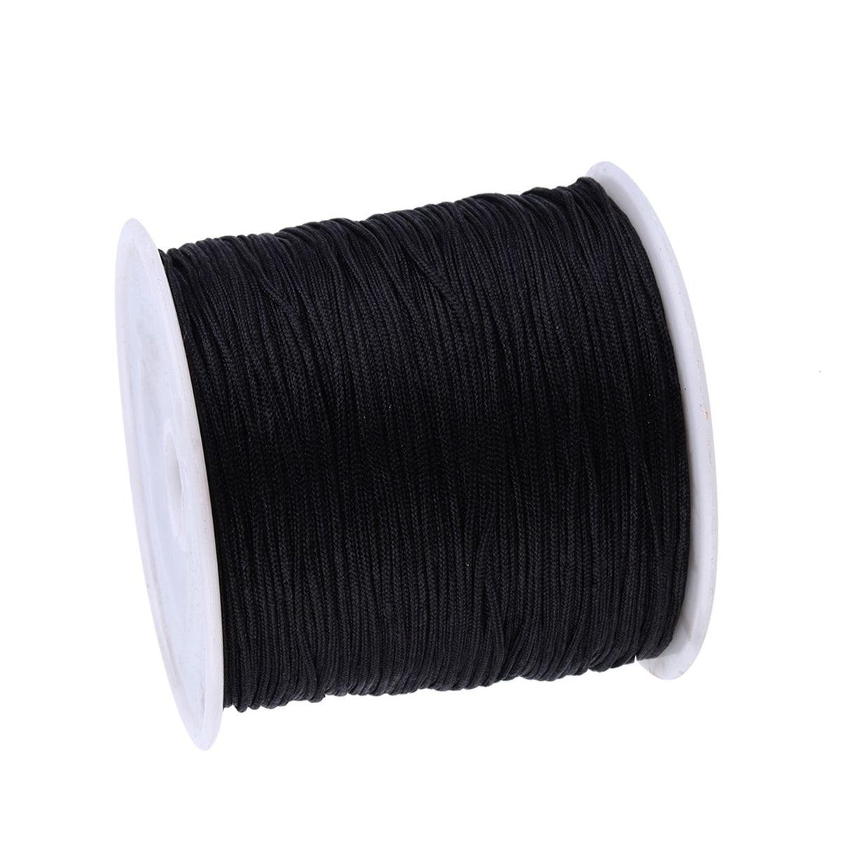 100M x 0.8mm Nylon Chinese Knot Cord Rattail Macrame Shamballa Thread String Black