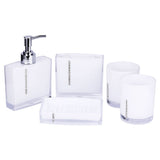 5PCS Suit Acrylic Bathroom Accessories Set Bath Cup Toothbrush Holder Soap Dish - Extra Image