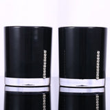 5PC/Set Acrylic Bathroom Accessories Bath Cup Bottle Toothbrush Holder Soap Dish - Front View