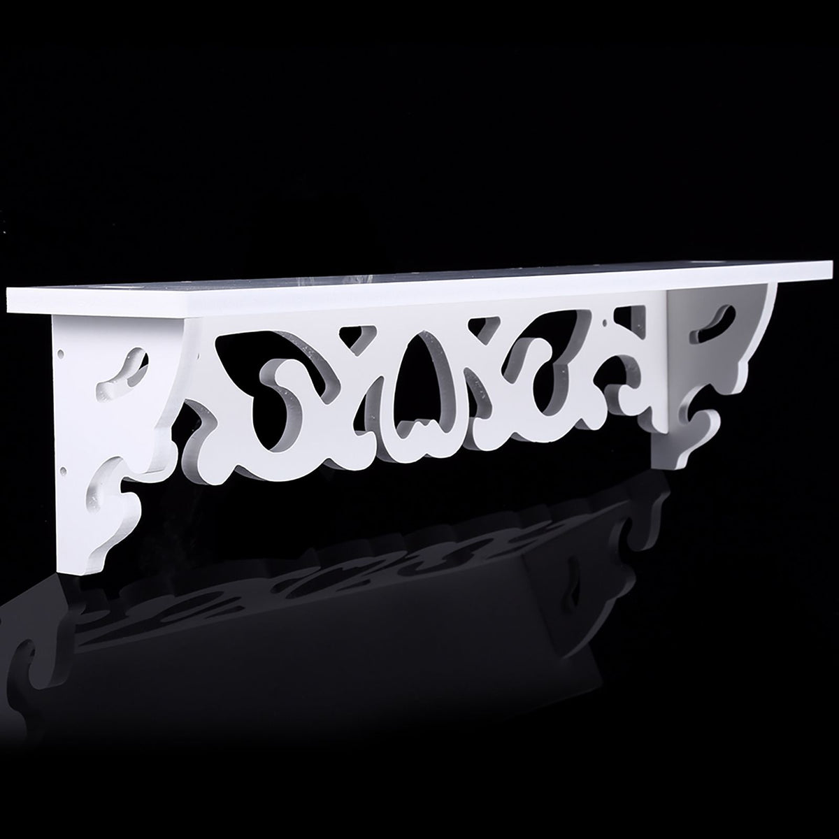 White Hollow Floating Shelf Wall Shop Bookshelf Display Shelf Furniture