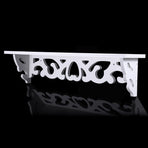 White Hollow Floating Shelf Wall Shop Bookshelf Display Shelf Furniture