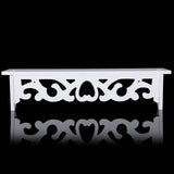 White Hollow Floating Shelf Wall Shop Bookshelf Display Shelf Furniture - 45-Degree Angle