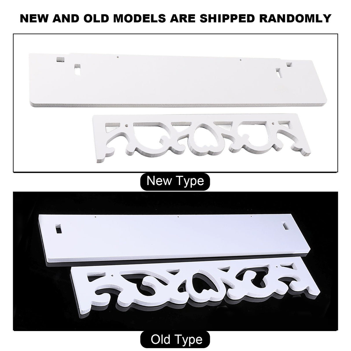 White Hollow Floating Shelf Wall Shop Bookshelf Display Shelf Furniture