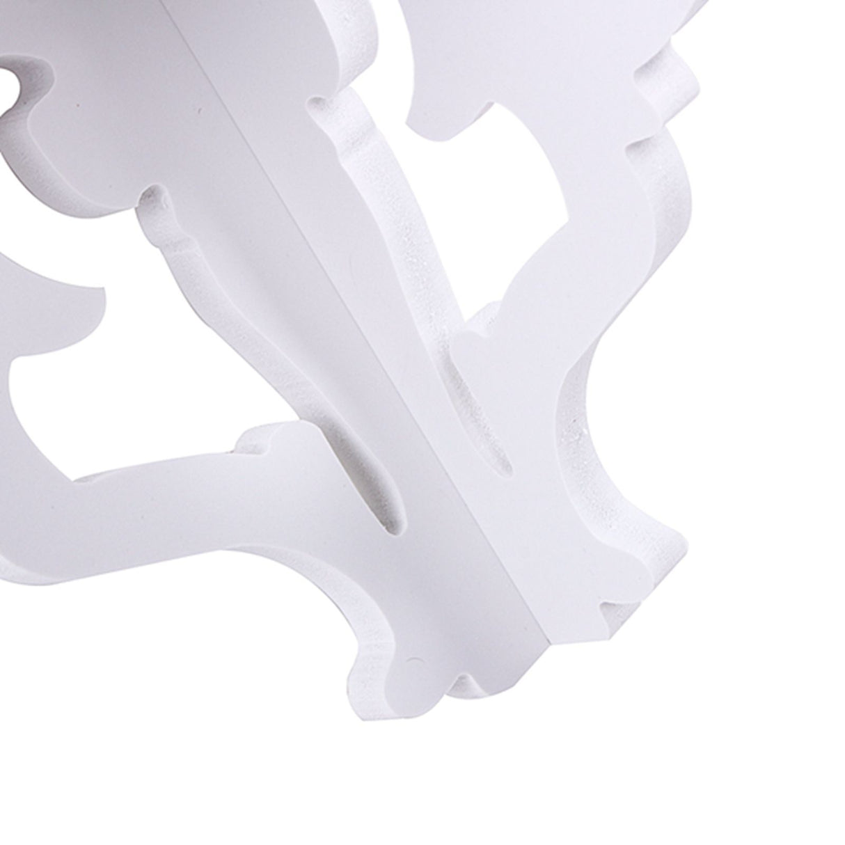 2 Tier Carved Home Bathroom Corner Shower Storage Shelf Rack Stand Display White