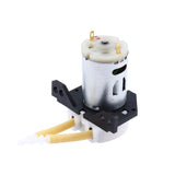 Adjustable DC12V Dosing Pump Peristaltic Head Aquarium Lab Analytical Liquid - Side View