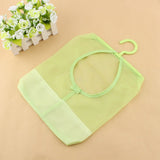 Kitchen Bathroom Hanging Storage Clothespin Mesh Bag Organizer Hanger Hook