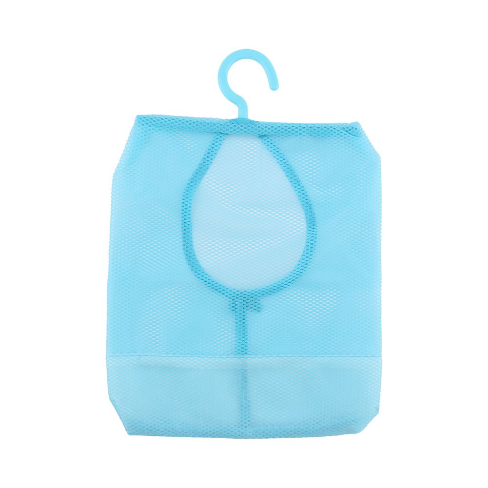 Kitchen Bathroom Hanging Storage Clothespin Mesh Bag Organizer Hanger Hook