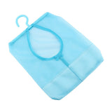 Kitchen Bathroom Hanging Storage Clothespin Mesh Bag Organizer Hanger Hook - Side View